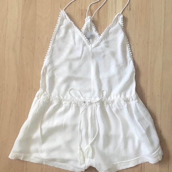 Ecote Pants - Urban Outfitters Ecoté White Ivory Romper